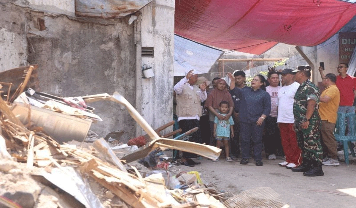 Agustina Pastikan Pendidikan Anak Terjamin Korban Rumah Roboh Pedamaran Semarang